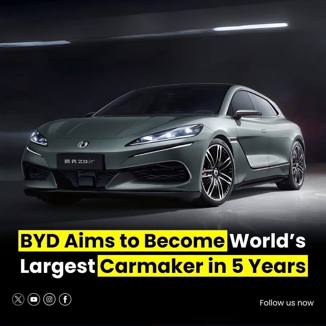 BYD تستهدف عرش صناعة السيارات العالمية خلال 5 سنوات