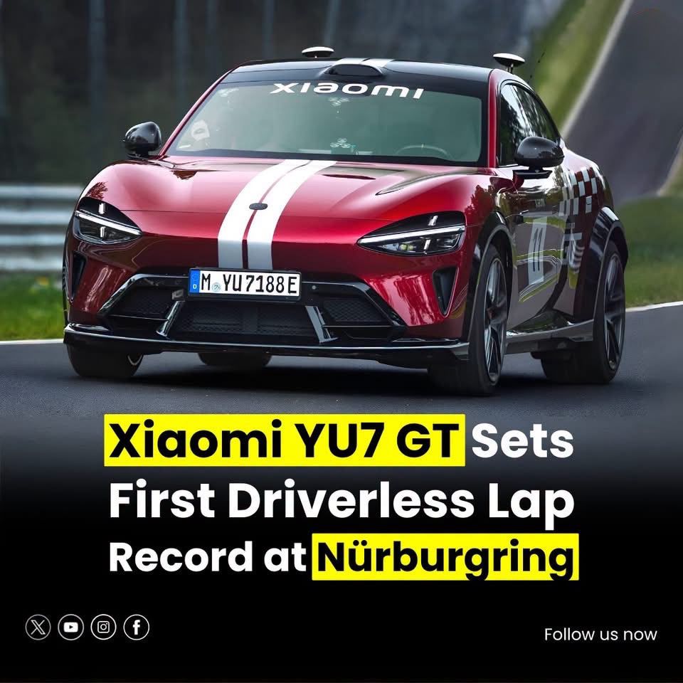 شاومي Xiaomi YU7 GT تصنع التاريخ بأول لفة ذاتية القيادة على نوربورغرينغ